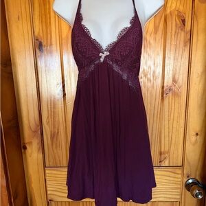 Plum Victorias Secret Cotton Blend Nightgown